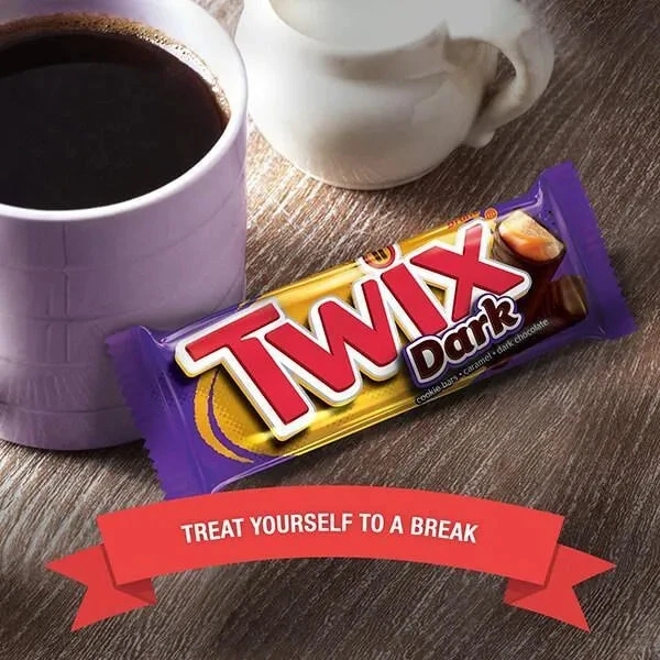 Twix Dark Chocolate Candy Bars: 36-Piece Box 5 Twix Dark Chocolate Candy Bars: 36-Piece Box - Image 5