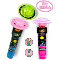 UFO Spinner Flashing Alien Flying Saucers With Candy: 12-Piece Display 8 UFO Spinner Flashing Alien Flying Saucers With Candy: 12-Piece Display -Sweet Candy Planet ufo spinner flashing alien flying saucers with candy 12 piece display candy warehouse 4