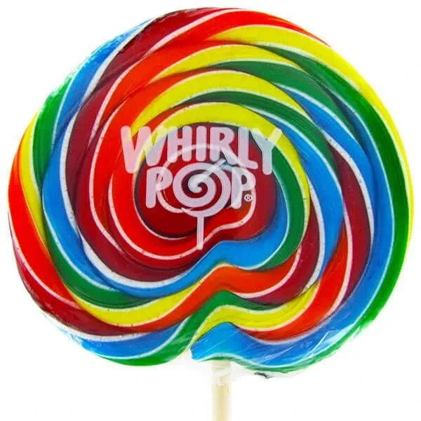 Whirly Pop 6-Ounce Swirl Suckers - Rainbow: 36-Piece Case 1 Whirly Pop 6-Ounce Swirl Suckers - Rainbow: 36-Piece Case