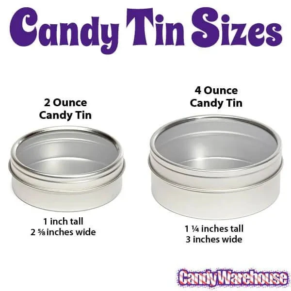 Windowed Round Candy Tins - 2-Ounce: 24-Piece Set 2 Windowed Round Candy Tins - 2-Ounce: 24-Piece Set - Image 2