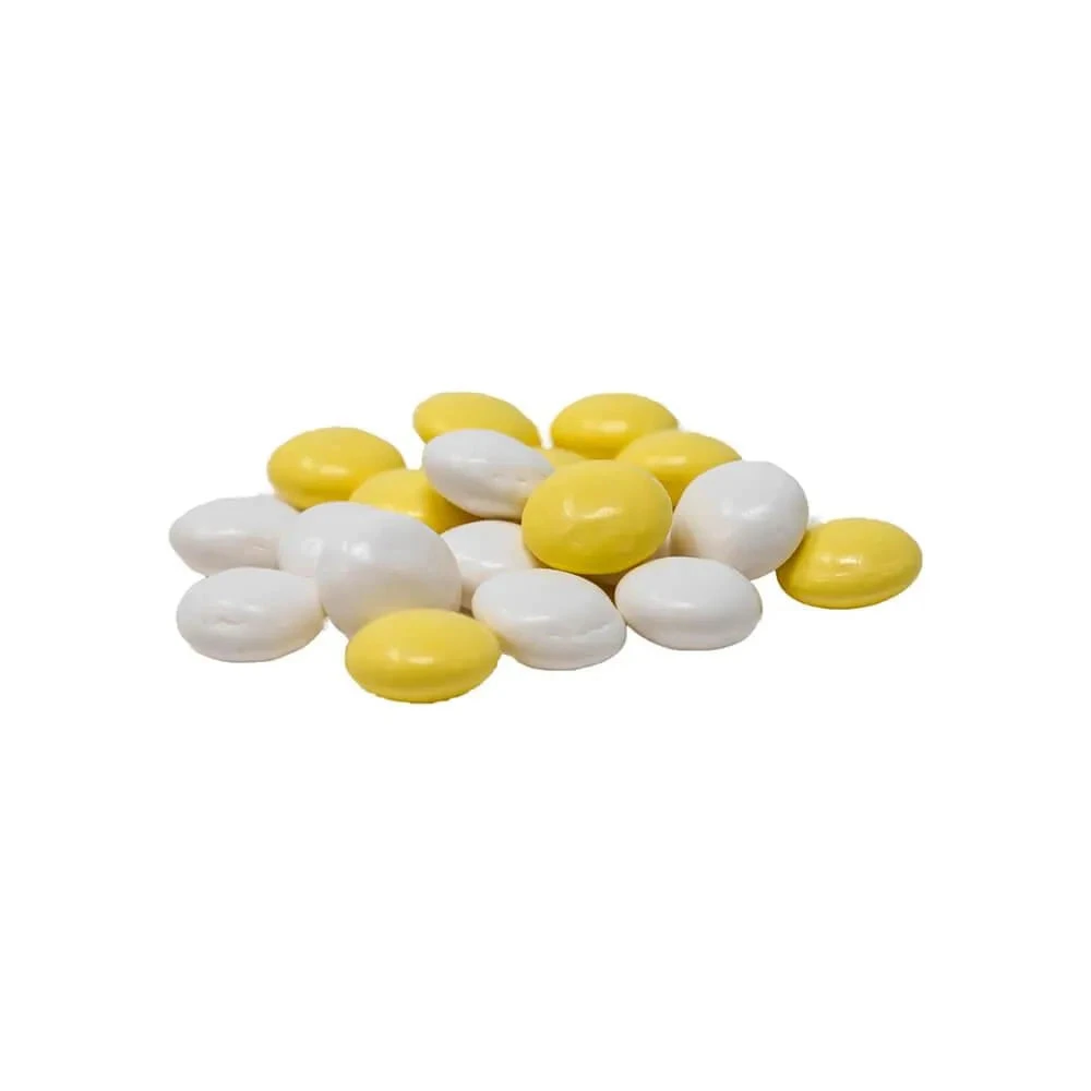 Yogurt Coated Coconut Gems- Pastel Yellow And White: 2LB Bag 1 Yogurt Coated Coconut Gems- Pastel Yellow And White: 2LB Bag